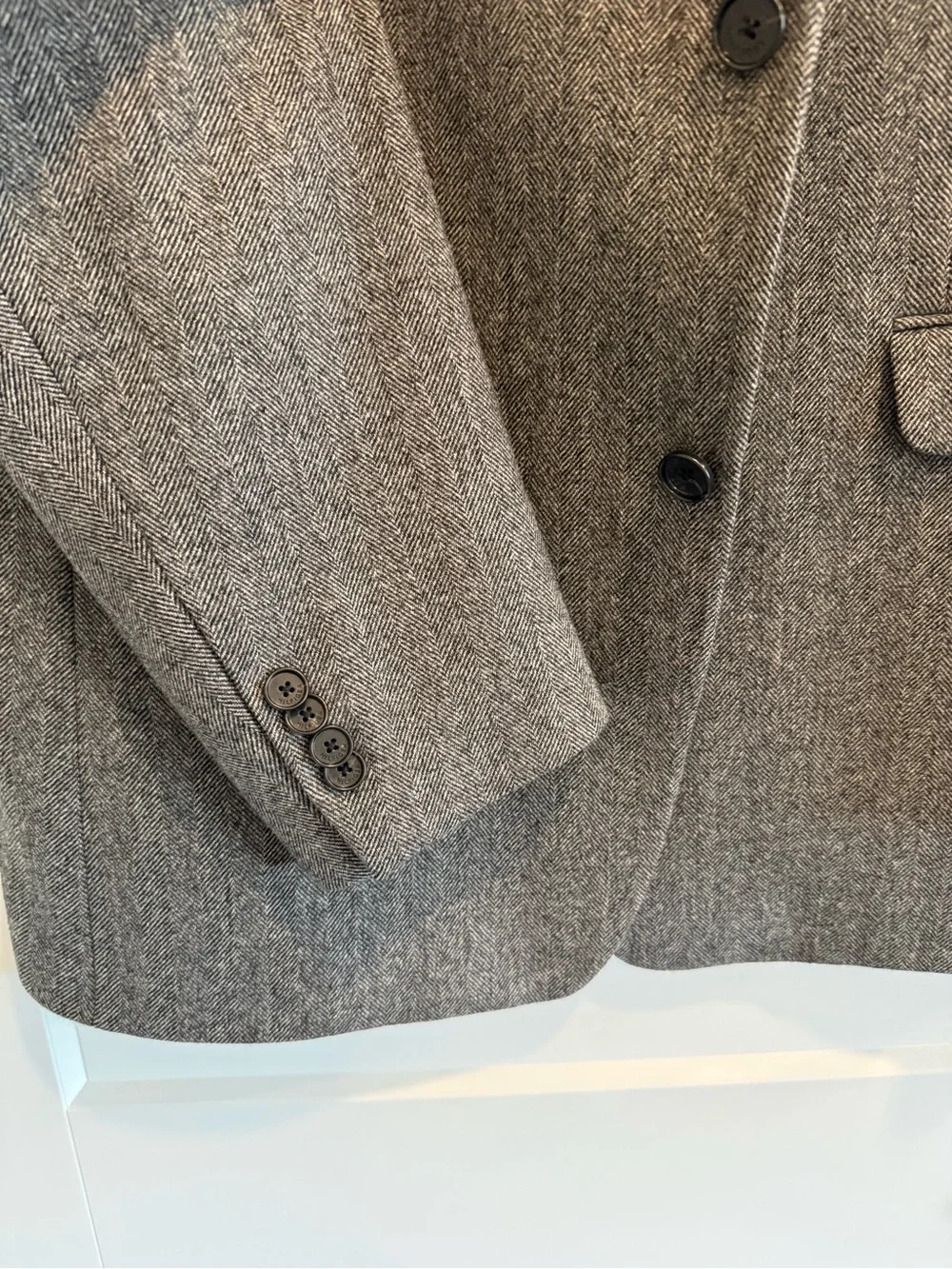 Tommy Hilfiger Classic Men's Gray Wool/Silk/Cashmere Blazer Size 42L